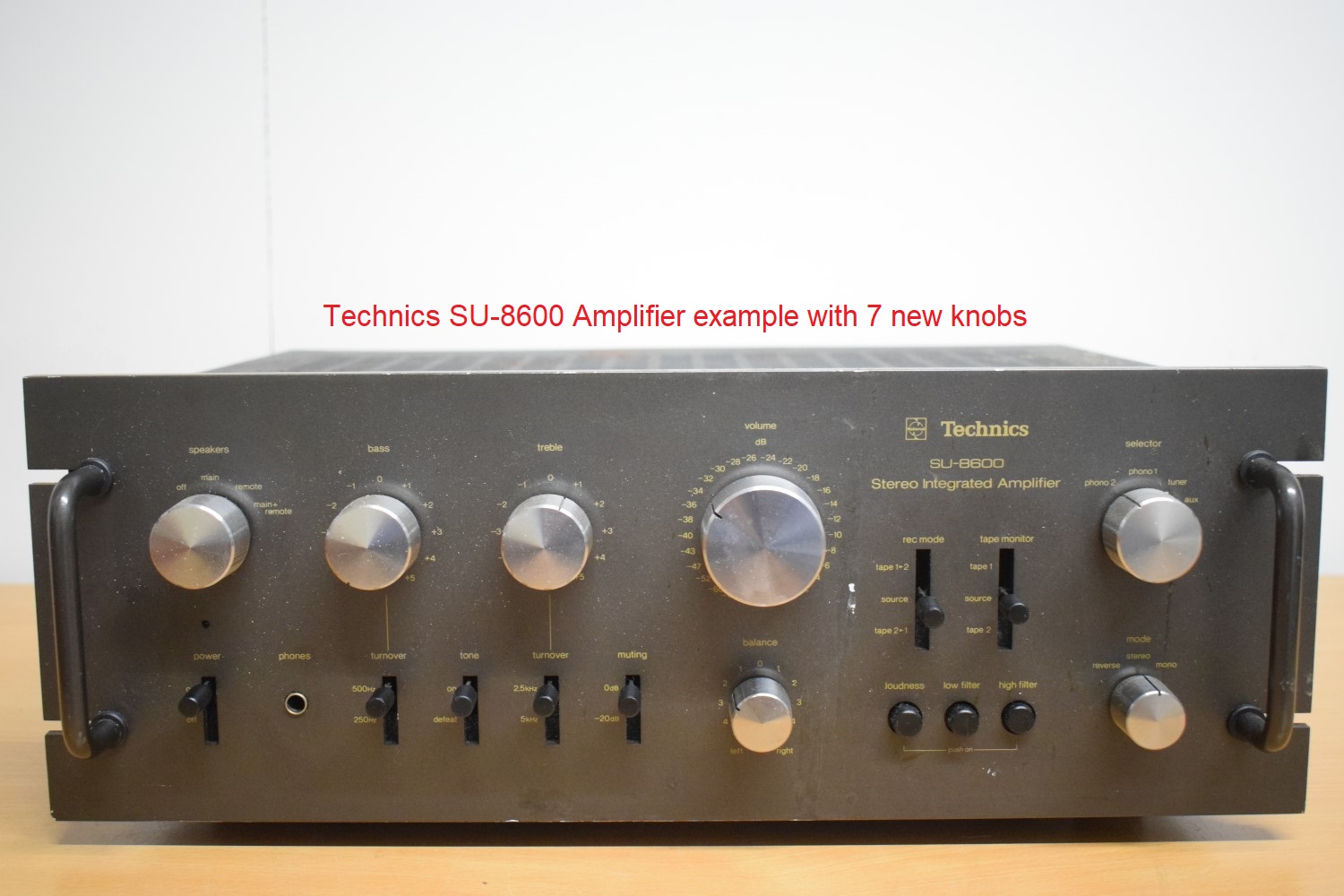 Technics SU-8600 Amplifier Knob Set 3D-RESIN Repro