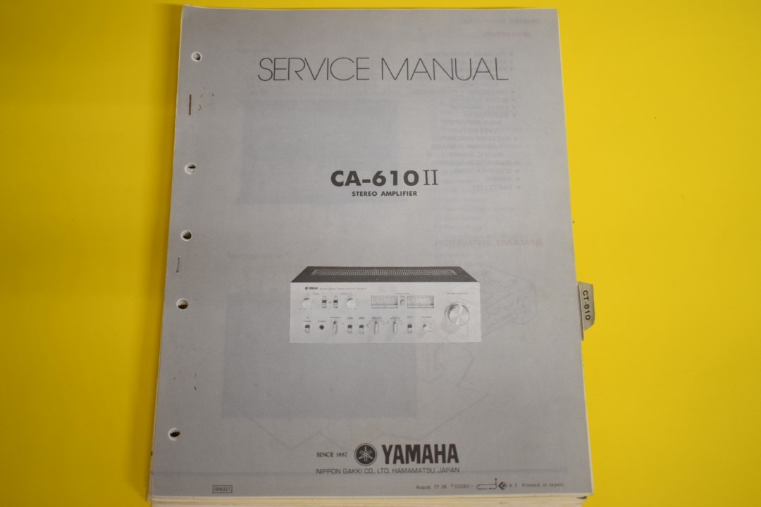 Yamaha CA-610II Amplifier Service Manual