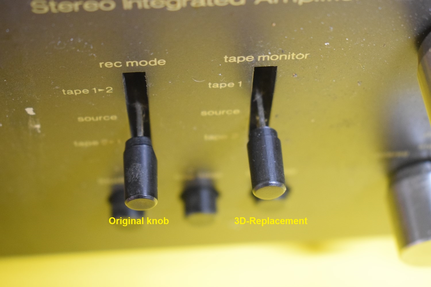 Technics SU-8600 Amplifier Knob Set 3D-RESIN Repro
